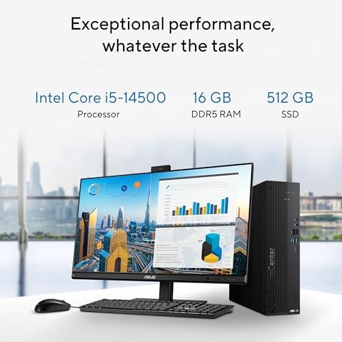 ASUS ExpertCenter D701 Desktop, Intel Core i5, 16GB DDR5 RAM, 512GB SSD, Windows 11 Pro, Bundled Wired Keyboard and Mouse, D701SER-XS503 - Image 4