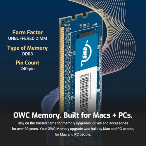 OWC 64GB (4x16GB) DDR3 1600MHz Non-ECC DIMM 1.5V 240-pin Memory RAM - Image 3