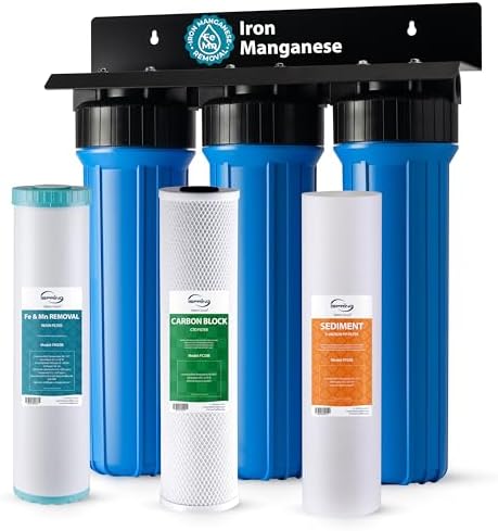 iSpring WGB32BM Iron, Manganese Whole House Water Filter System by iSpring