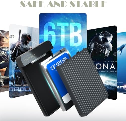 1TB Ultra Slim Portable External Hard Disk Drive 2.5'' USB 3.0 HDD Storage for Mac, PC, Laptop, PS4, Xbox one - Image 5