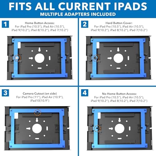 Mount-It! Anti-Theft iPad Floor Kiosk, Height Adjustable, VESA 75x75 Mount - Image 2