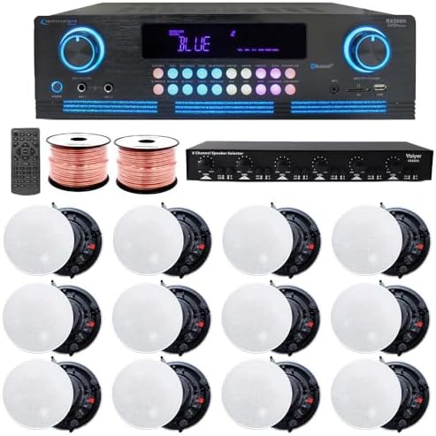 Vaiyer Home Audio Sound System Kit, 2000 W Bluetooth Amplifier by Vaiyer