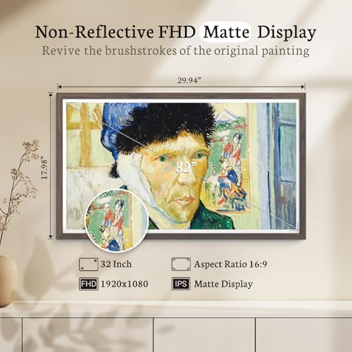 BSIMB 32" Digital Picture Frame, Anti-Glare Screen, Dual-Band Wi‑Fi, 64GB - Image 3