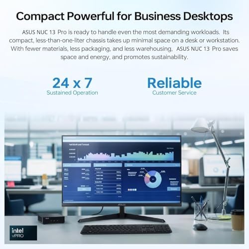ASUS NUC 13 Pro Business Mini Desktop Computer 13th Intel Core i5 (Up to 4.6GHz), 16GB RAM, 512GB SSD PCIe, HDMI 2.1, Wi-Fi 6E, 2 Thunderbolt, Bluetooth 5.3, Ultra-Quiet Design, Windows 11 - Image 6