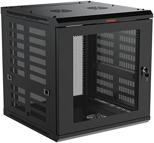 ECHOGEAR 12U Network Rack w/Enclosed Design, Easy Install, 600mm Depth by ECHOGEAR