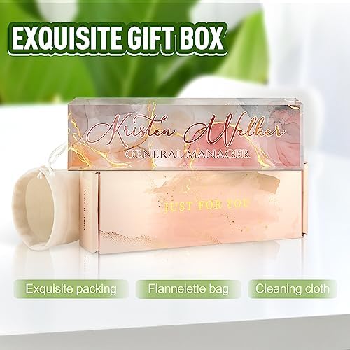 Custom Name Plate for Desk, Desk Name Plate Personalized, Office Decor for Women Men, Acrylic Desktop Accessories, Office Appreciation Gifts for Boss Social Workers Nurse Teacher Employee (Gold/Pink) - Image 4