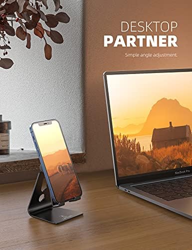 Lamicall Aluminum Cell Phone Stand, Adjustable Desk Phone Holder for iPhone - Image 3