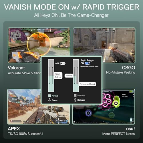 Redragon K686 HE Wired Hall-Effect Rapid Trigger Magnetic Gaming Keyboard - Image 5