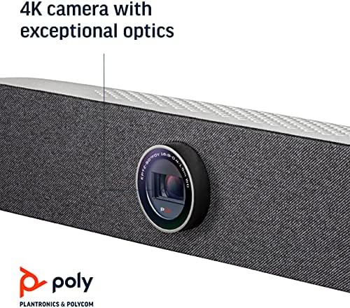 Poly Studio P15 Personal Video Bar - 4K Camera, Microphones & Speaker Solution With Premium Audio - Certified for Zoom and Teams (Renewed) - Image 4