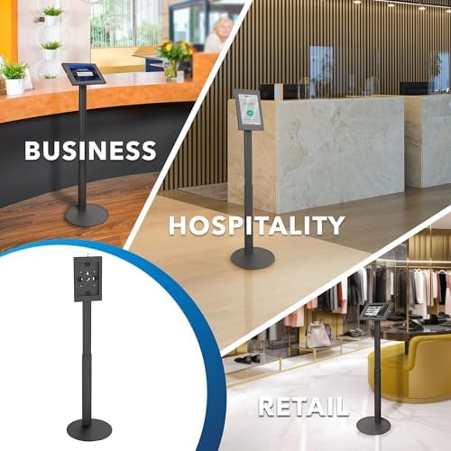 Mount-It! Anti-Theft Tablet Floor Stand Kiosk for Samsung Galaxy Tab A & S - Image 2