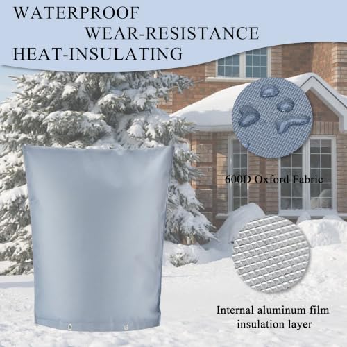 16"Wx20"H Backflow Preventer Insulation Cover, Sprinkler Covers for Outside - Image 3