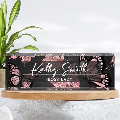 Custom Name Plate for Desk | Personalized Desk Name Plate | Personalized Boss Employee Appreciation Gifts | Acrylic Name Plate Office Desk Accessories - Image 6