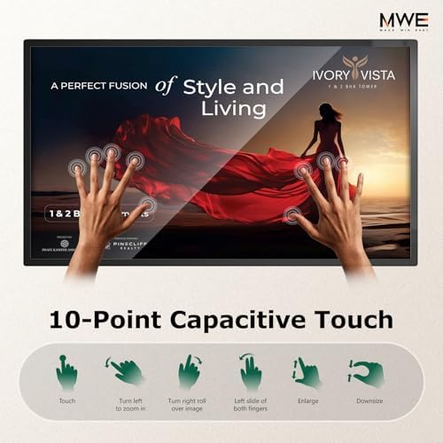 21.5 inch Wall Mount Digital Signage, Touchscreen Industrial Monitor - Image 3