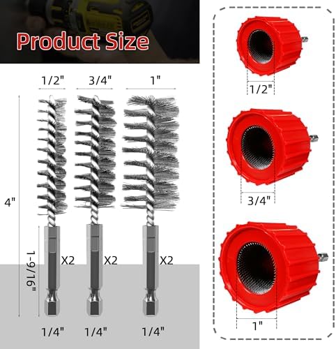 Copper Pipe Cleaner Kit for Drill - Image 2