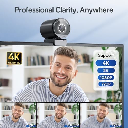 EMEET SmartCam S800 4K Webcam for Streaming, 1/2'' Sensor, Supports HDR - Image 2