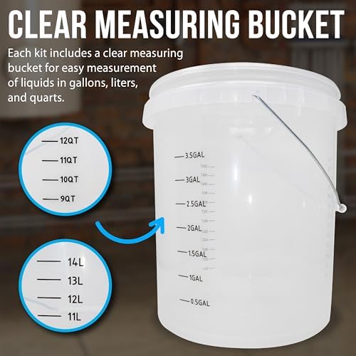 DrainX Tankless Water Heater Flushing Kit Includes Submersible Pump, Hoses, Liquid Descaler Solution, and Measuring Bucket - Image 7