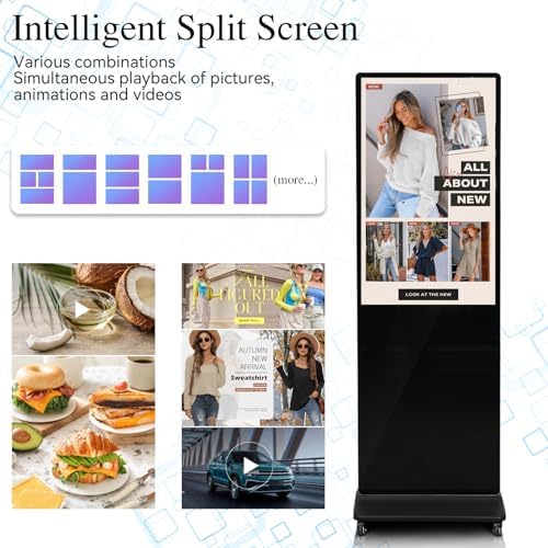 43" Digital Signage Display Kiosk Indoor Floor Standing Advertising - Image 4