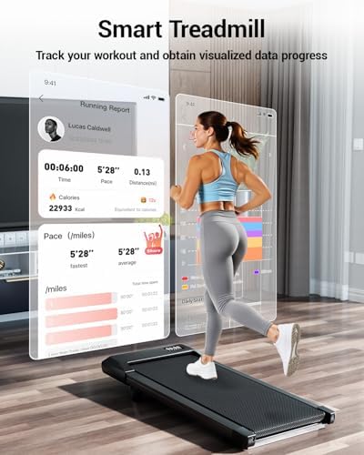 Superun Under Desk Walking Pad with 6% Incline, 3 in 1 Portable Treadmill - Image 6