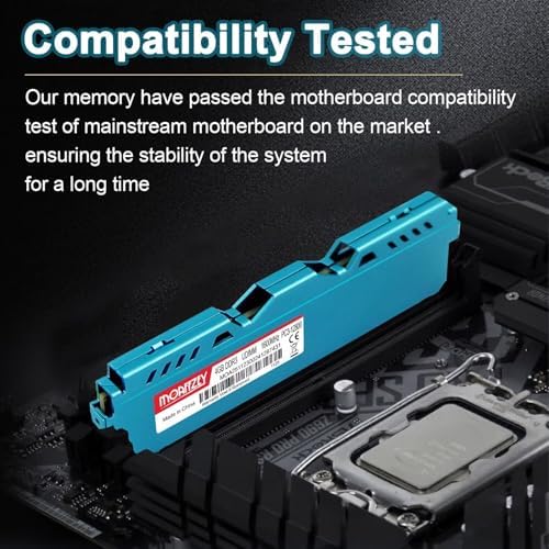 4GB DDR3 RAM 1600MHz PC3-12800 CL11 Desktop Computer Memory, 240-Pin 1.5V 2Rx8 Dual Rank Non-ECC Unbuffered PC Computer RAM Stick Upgrade - Blue - Image 4