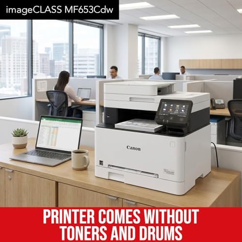 Canon Color imageCLASS MF653Cdw Laser Printer (White) (Renewed) - Image 2