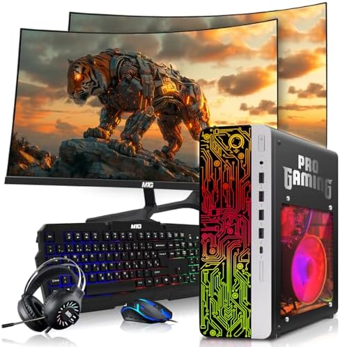 HP G4 Gaming PC, AMD Ryzen 3 Pro, 16GB RAM, 256GB SSD + 2x500GB HDD Win 11 by Amazon+Renewed