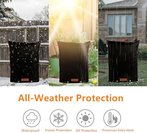 Backflow Insulation Cover for Sprinkler Valve,Black 36" W x 24" H - Image 6
