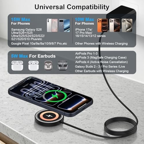 Samsung Magnetic Charger Wireless MagSafe Fast Charging Pad for Samsung S26 - Image 6