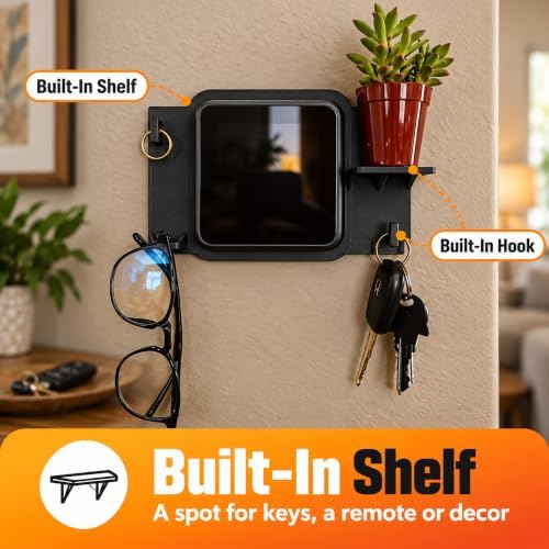 SplashNColor Wall Mount for Honeywell T5 Smart Thermostat – No-Drill Snap-On Bracket with Built-in Shelf | Easy Installation | Keeps Wires Hidden | Clean Modern Look for Home Climate - Image 4