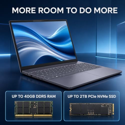 Lenovo Slim 3 Business Laptop, Ryzen 7 7735HS Processor (Beats i7-1355U), 15.3" 2K IPS Display, 16GB RAM, 512GB PCIe SSD, Radeon 680M Graphics, SD Card Reader, Wi-Fi 6, Windows 11 Pro, WOWPC USB - Image 4