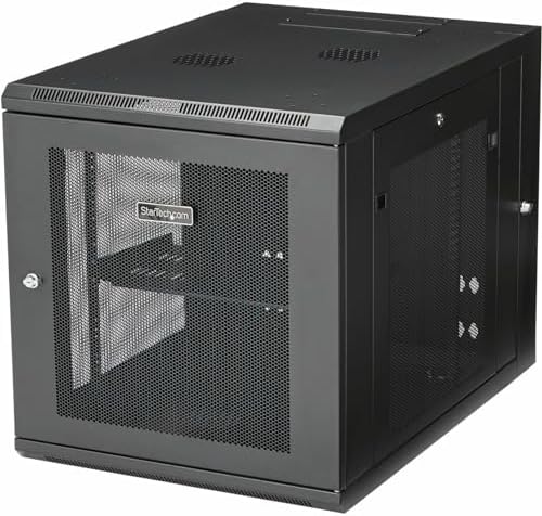 StarTech 12U Wall-Mount Cabinet, 19in, 4-Post, 24in Deep (RK1232WALHM) by StarTech
