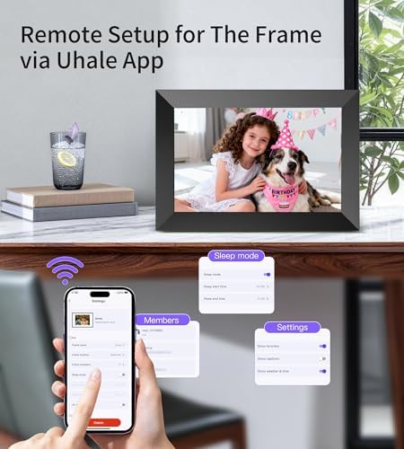 Uhale Digital Picture Frame 10.1" WiFi Electronic Photo Frames 32GB Storage - Image 6
