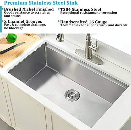 30 Inch Undermount Kitchen Sink Stainless Steel - Image 4