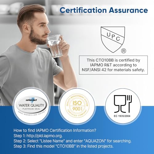 PUREPLUS 10"x4.5" Whole House Water Filter Kit, String Wound & Carbon - Image 4