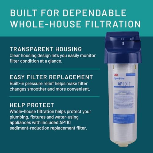 3M Aqua-Pure AP100 Series Whole House Water Filter Housing AP101T - Image 5