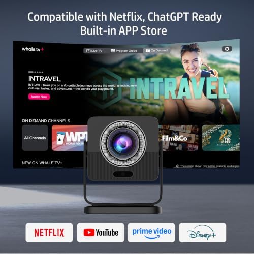 HP Projector with Netflix, USB-C Power Bank Compatible, 4K Supported MC450 - Image 2