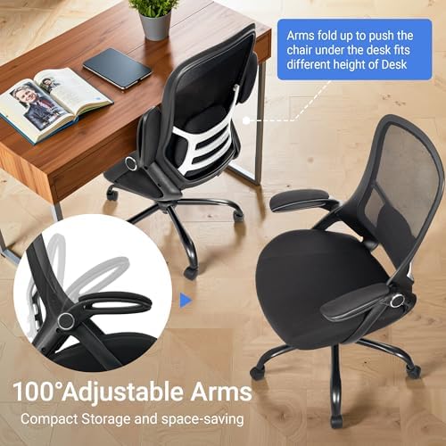 HYLONE 400lb Office Chair Big and Tall,Desk Chair with Lumbar Support,Black - Image 4