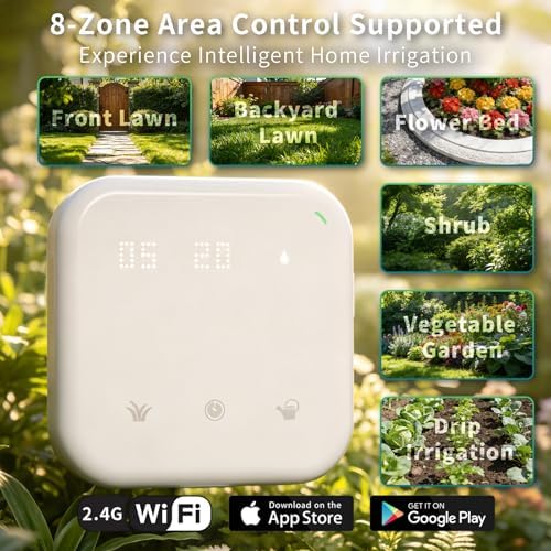 Netro Spark 8 Zone Smart Sprinkler Controller ‌Touch Buttons WiFi App-Based - Image 2