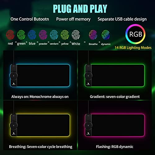 Gaming Mouse Pad,Wireless Mouse Pad Charging,15W Fast Charging - Image 3