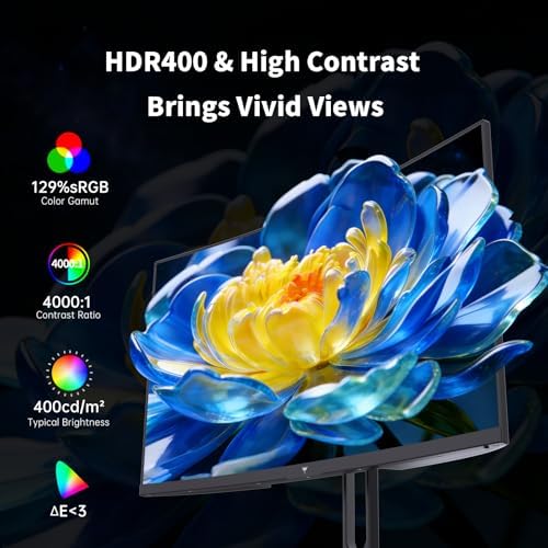 KTC 27 Inch Curved Gaming Monitor, 1440P QHD 144Hz 1500R PC Monitor, H27S5C - Image 3