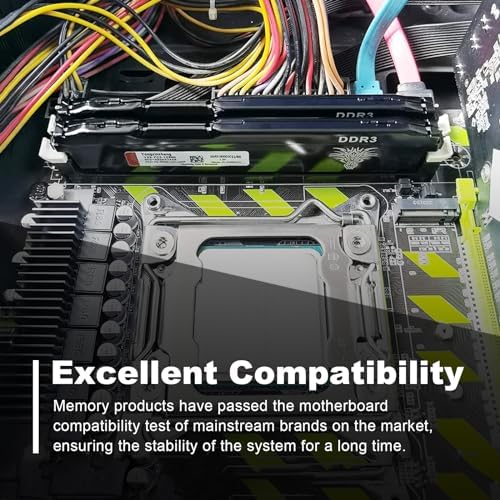 Yongxinsheng 16GB (8GBx2) DDR3 1866MHz (PC3 14900) CL13 Desktop Memory 240Pins 1.5V Non-ECC Unbuffered Ddr3 UDIMM RAM - Black - Image 4