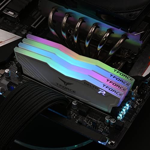 TEAMGROUP T-Force Delta RGB DDR4 16GB (2x8GB) 4000MHz (PC4 32000) CL18 Desktop Gaming Memory Module Ram White - TF4D416G4000HC18JDC01 - Image 4