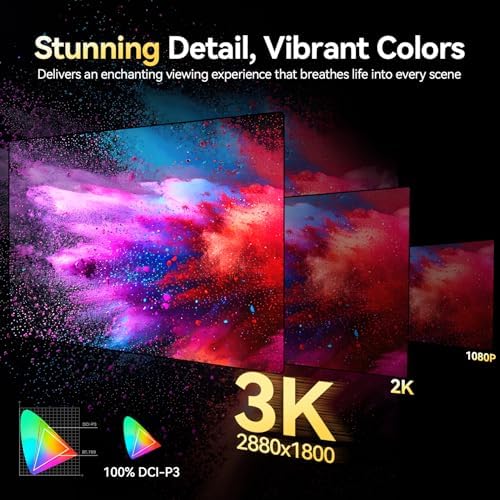 UPERFECT OLED Portable Monitor, 16" 3K 120Hz 0.1ms Portable Gaming Monitor - Image 4