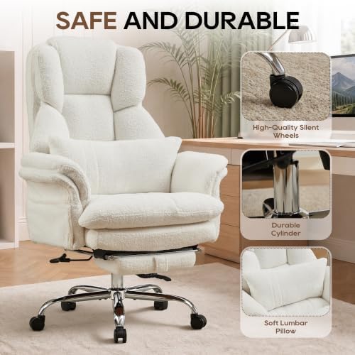 Big and Tall Criss Cross Legged Office Chair with Flip Armrests - Image 6