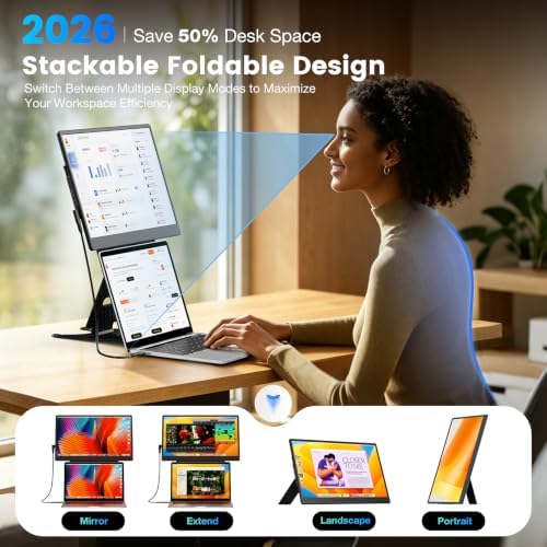 Laptop Screen Extender, 15.6" Fhd Portable Monitor With Dual Stands - Image 3