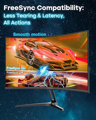 SANSUI 24 Inch Curved 240Hz Gaming Monitor FHD 1080P, 1500R Curved Computer - Image 5