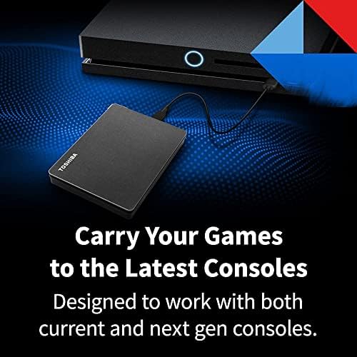 Toshiba Canvio Gaming 1TB Portable External Hard Drive USB 3.0, Black for PlayStation, Xbox, PC, & Mac - HDTX110XK3AA - Image 5