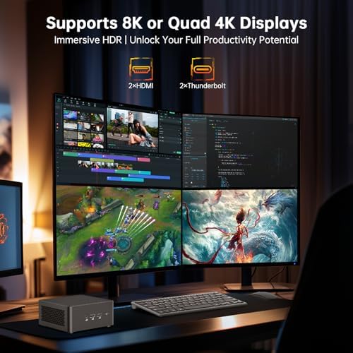 ASUS NUC 14 Pro Mini Desktop Computer, Intel Ultra 5 125H (14C/18T, Up to 4.5GHz), Small PC 16GB DDR5 RAM, 1TB PCIe SSD, Win 11 Pro, Intel Arc GPU, Thunderbolt 4, WiFi 6E, 8K, HDR, VESA Mount, Black - Image 7