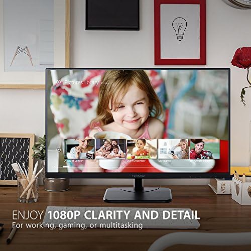 ViewSonic VA2256-MHD 22 Inch Frameless 1080p IPS Computer Monitor - Image 2
