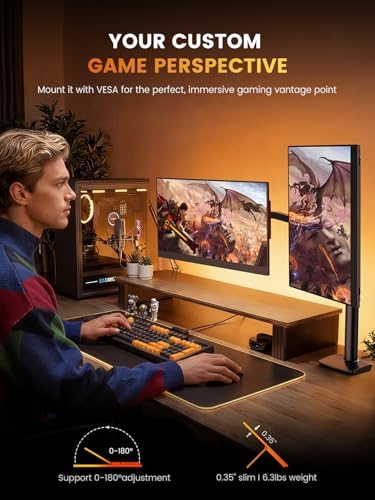 UPERFECT Portable Gaming Monitor 144Hz 2.5K, 16” 0.1ms 100% DCI-P3 QLED - Image 6