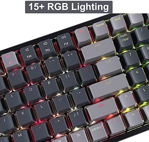 Keychron K4 Bluetooth Wireless Mechanical Keyboard RGB LED Backlit, Hot-swappable Compact 100 Keys USB Wired Computer Gaming Keyboard Aluminum Frame for Mac Windows, Gateron Brown Switch - Image 5